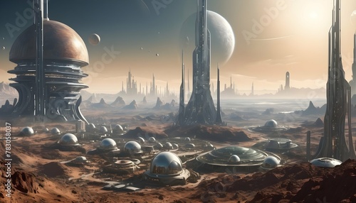 A-Futuristic-Scene-Depicting-A-Space-Colony-On-A-D- 2