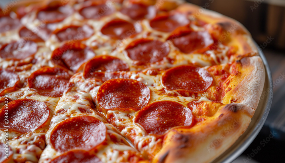 Pepperoni on pizza Pepperoni on pizza
