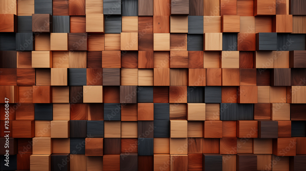 Abstract Wooden Cube Wall Texture in High Resolution Abstract Wooden Cube Wall Texture in High Resolution