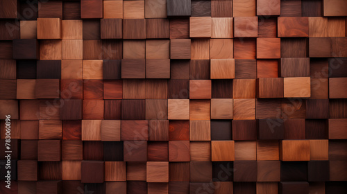 Warm Toned Wooden Blocks Textured Background