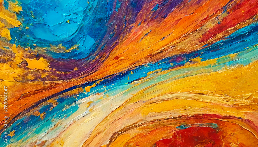 Background of an abstract, bright painting.