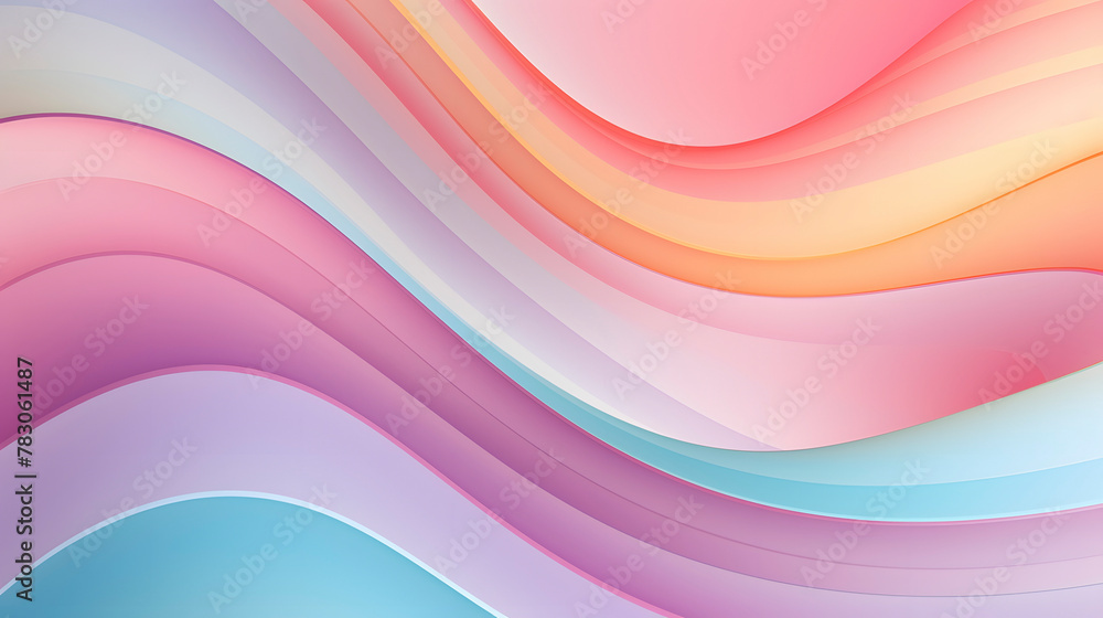 Fototapeta premium Digital technology teal and white geometric curve abstract poster web page PPT background