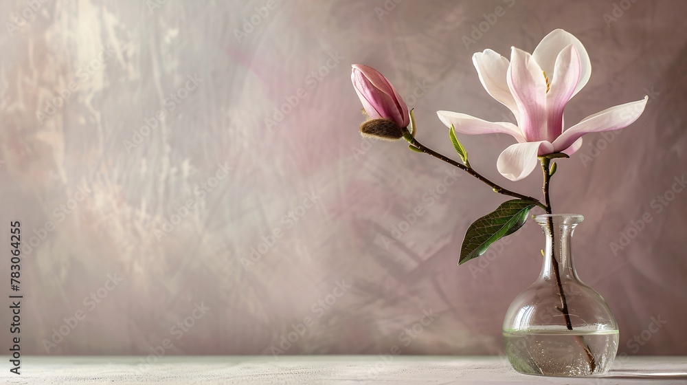 magnolia on background with copy space magnolia on background with copy space
