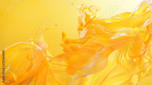 The Golden Flow. Capturing The Artful Cascade Of Fluid Brilliance. Generative AI