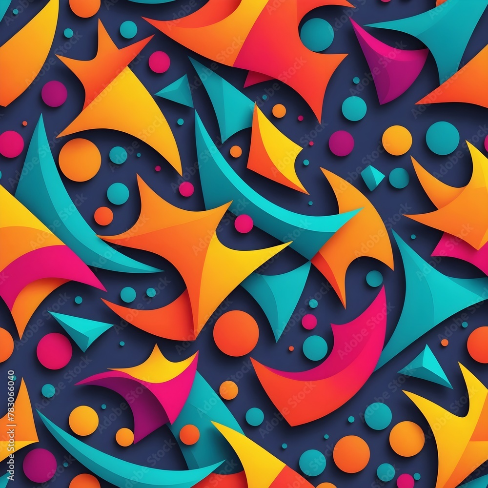 abstract pattern of sharp shapes orange and green abstract pattern of sharp shapes orange and green