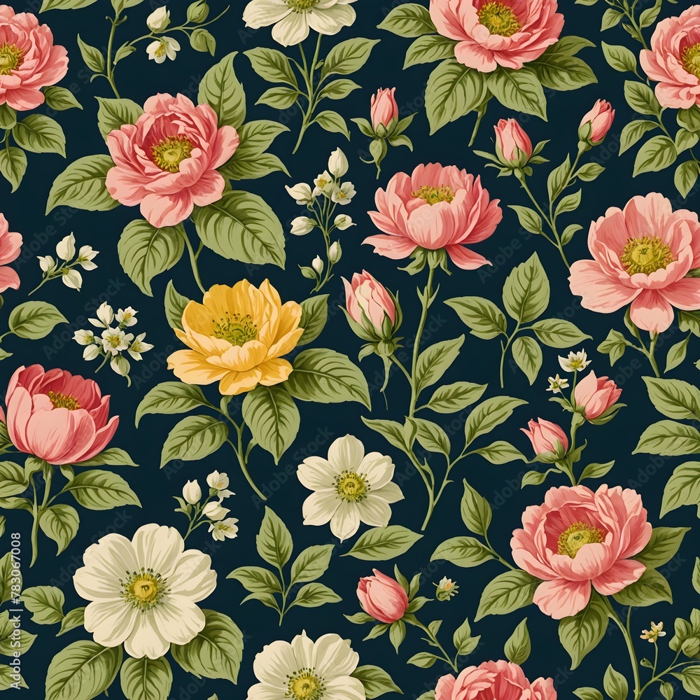 Floral artwork patterns