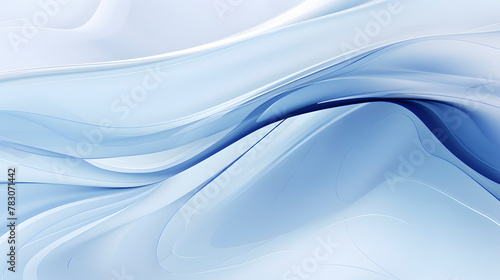 Digital technology blue and white swirl curve abstract poster web page PPT background