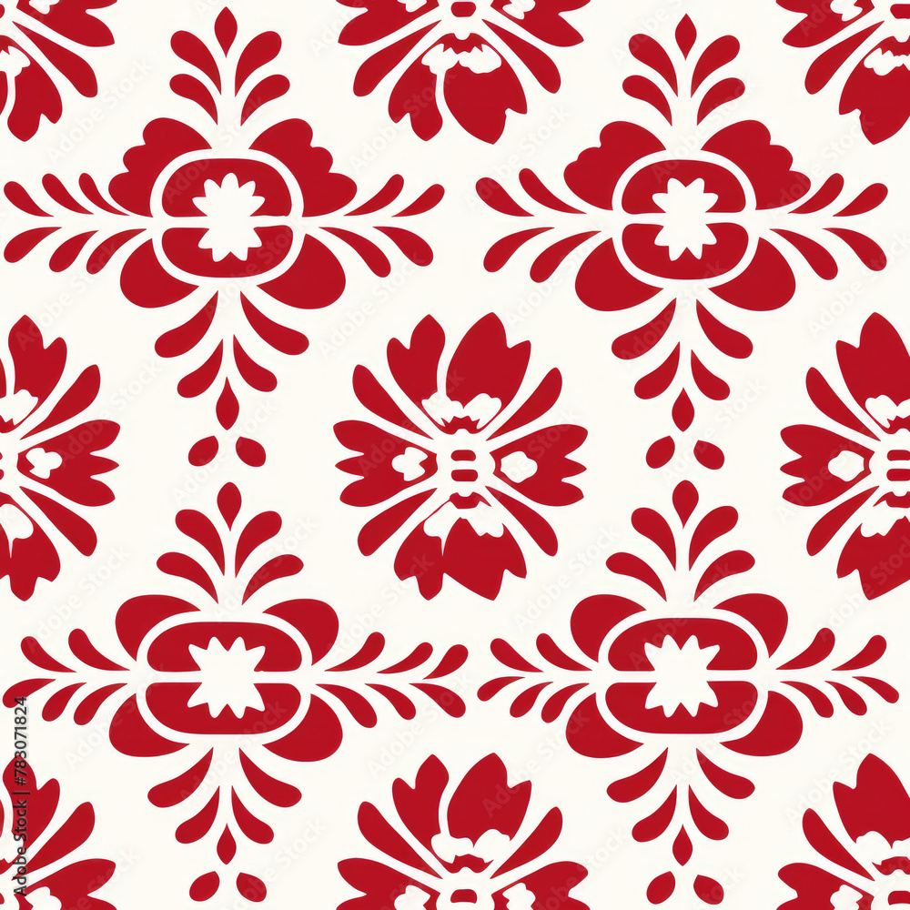 18th century early american stencil pattern