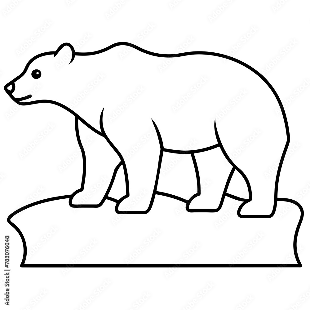 Fototapeta premium polar bear illustration
