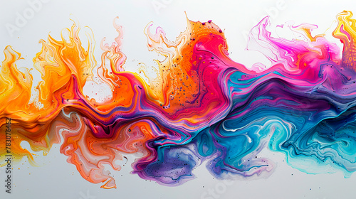 Bold Paint Splatters: Unleashing Creativity and Artistry on a Blank Canvas