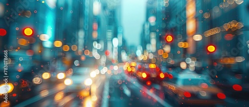 blurred background of urban scene photo