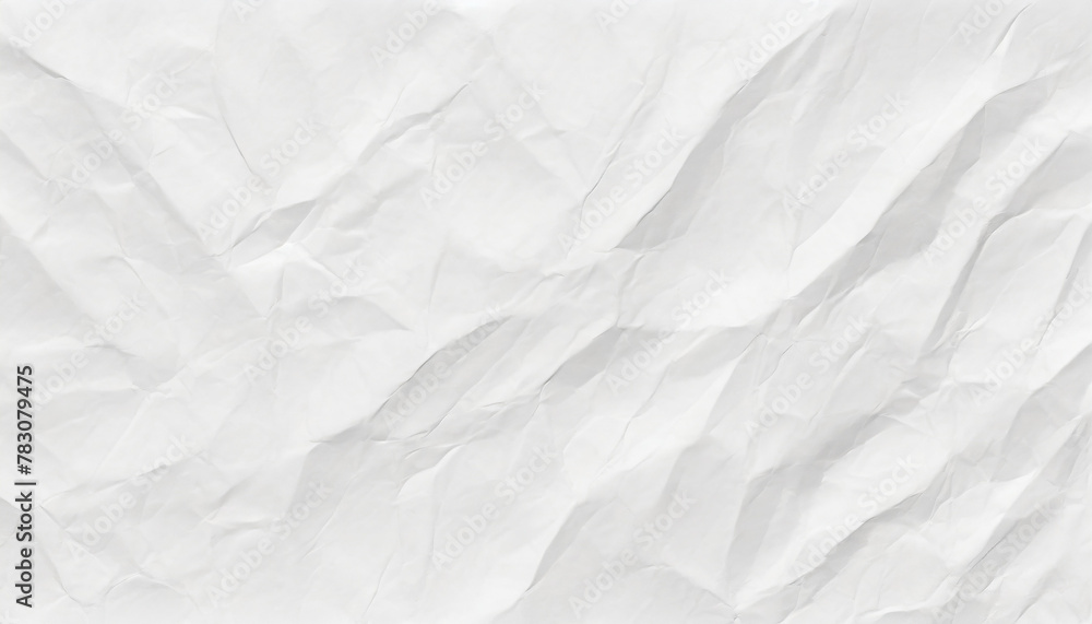 Recycled crumpled white paper texture or wrinkled page background for design with copy space Recycled crumpled white paper texture or wrinkled page background for design with copy space