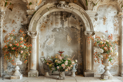 Exquisite Stone Arch Frame  Tonal Gradients  Spectacular Backdrops  Warm Tones