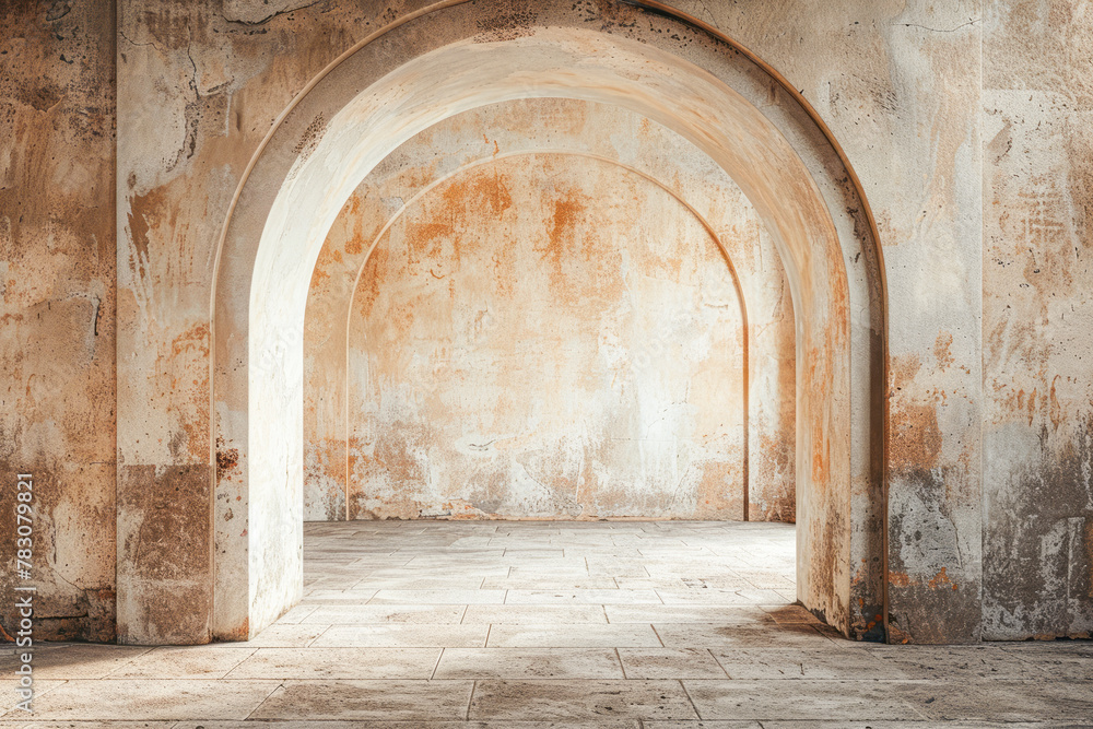 Fototapeta premium Photography Backdrops: Authentic Arch Imitation for Professional Photographers, Floorless Backgrounds for Creative Content Creation
