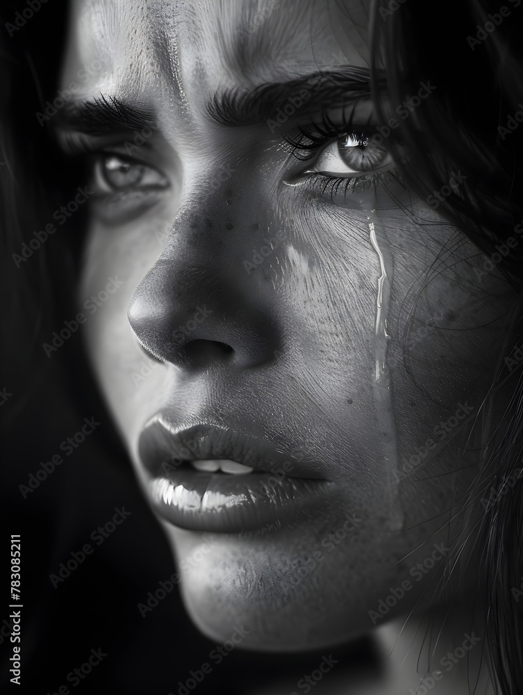 A Solitary Moment of Pensive Introspection - A Powerful Portrait Capturing the Raw Emotions of Sadness and Loneliness A Solitary Moment of Pensive Introspection - A Powerful Portrait Capturing the Raw Emotions of Sadness and Loneliness