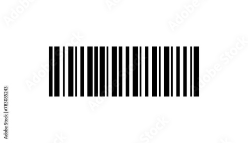 Vector long barcode illustration.