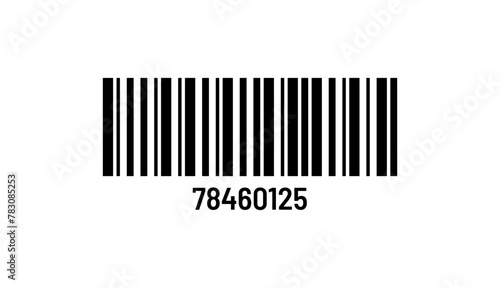 Vector long barcode illustration.