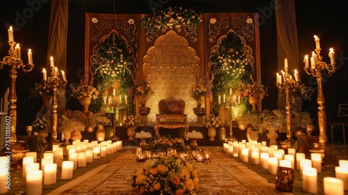 Wallpaper Mural The Beautiful Decorations cultural program, Wedding Decorations, props, candlelight of Bangladesh Torontodigital.ca