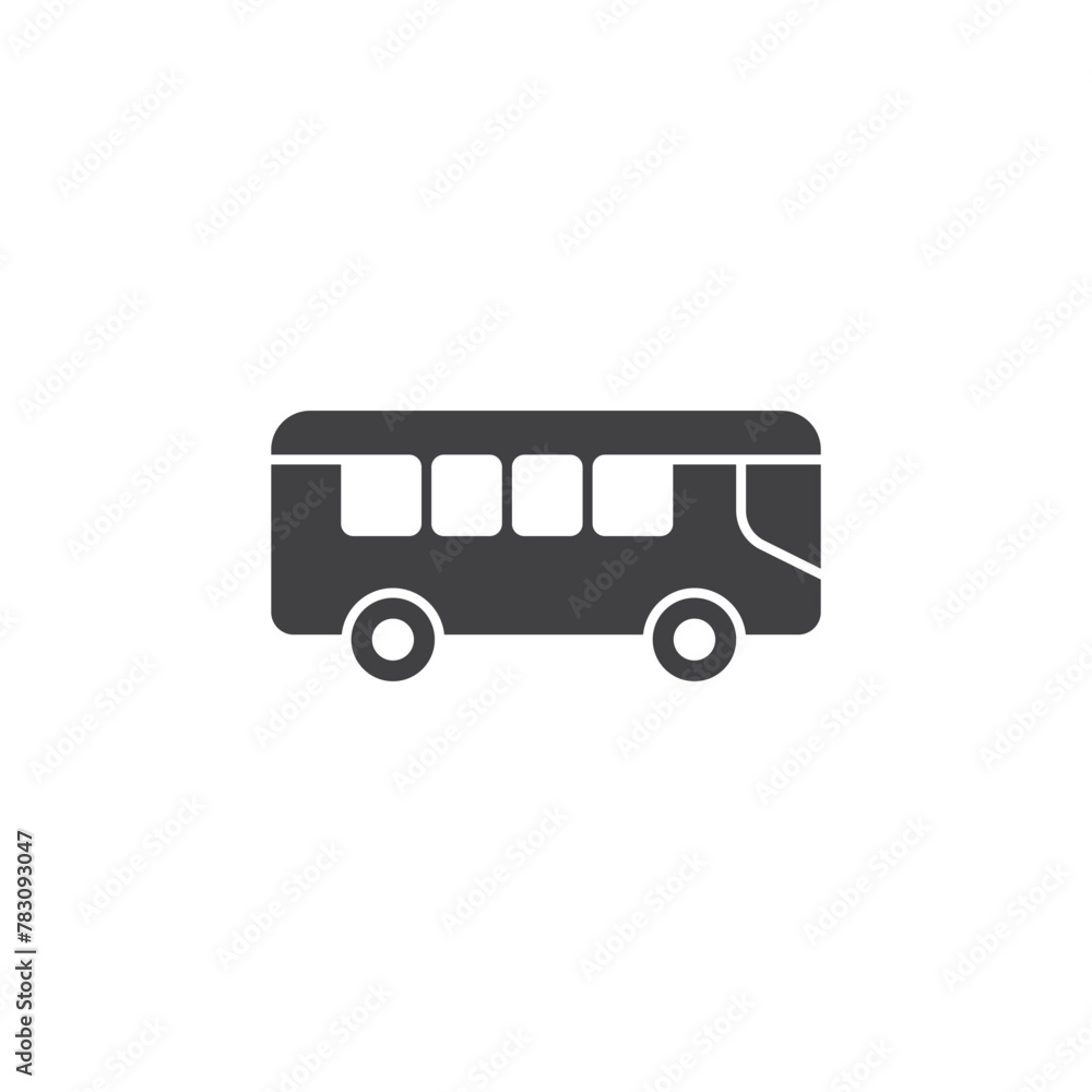 Bus icon in flat style. Autobus vector illustration on isolated background. Transport sign business concept. Bus icon in flat style. Autobus vector illustration on isolated background. Transport sign business concept.