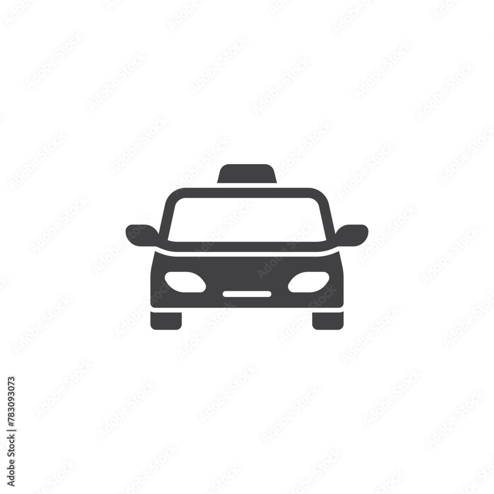 Car icon in flat style. Automobile vector illustration on isolated background. Transport sign business concept.