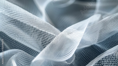 Nanotech fabric weaving itself, ultrahigh resolution, showcasing the intersection of fashion and technology