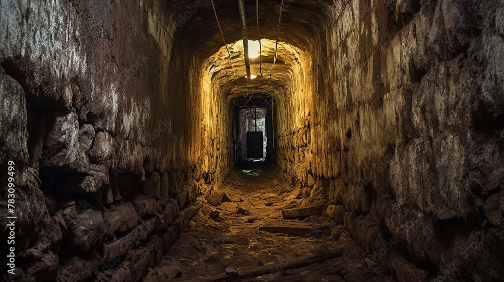 Interior details of deserted military outpost