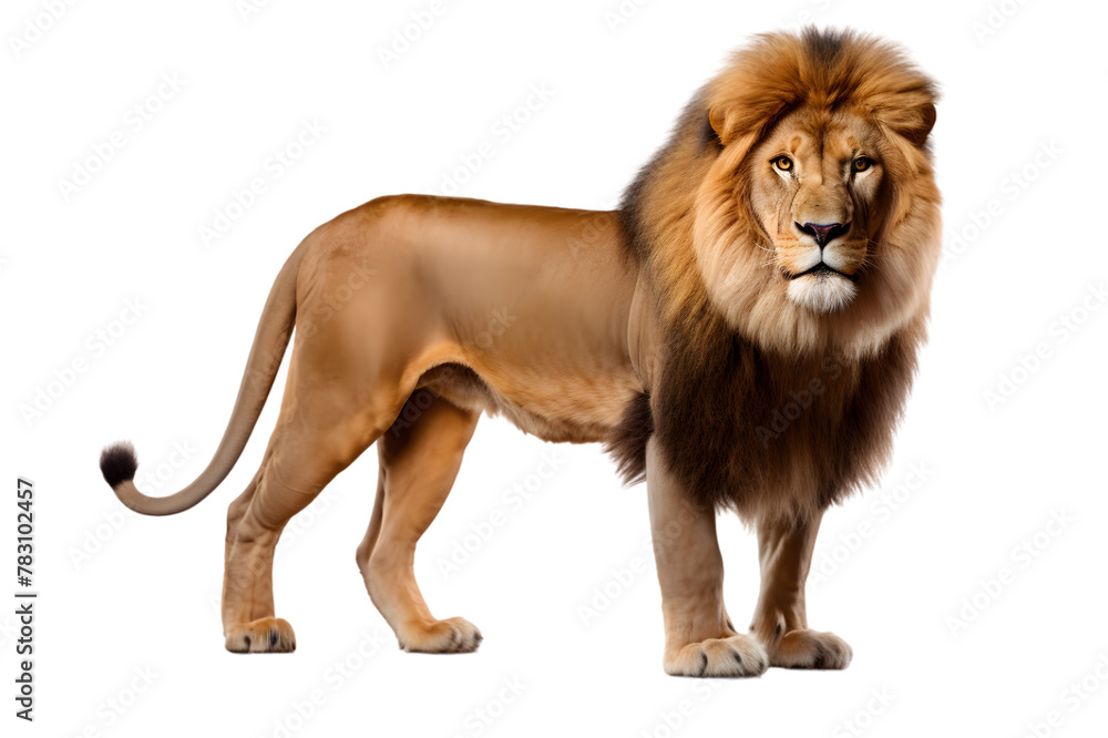 Lion isolated on transparent background