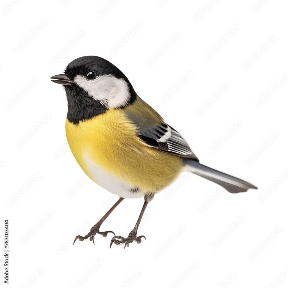 Tomtit bird isolated on transparent background Tomtit bird isolated on transparent background