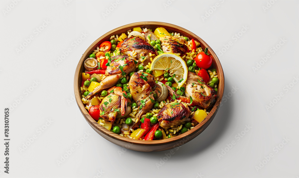 Colorful and Festive: Traditional Spanish Paella Colorful and Festive: Traditional Spanish Paella