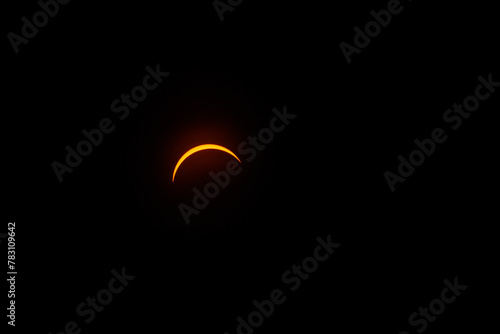 Canada 2024 Solar Eclipse phase to full totality eclipse