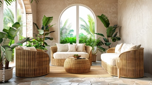 Sun-drenched conservatory w...