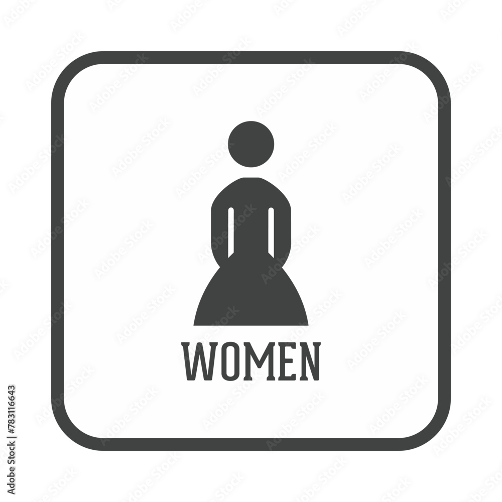 Restroom female - Boarder set