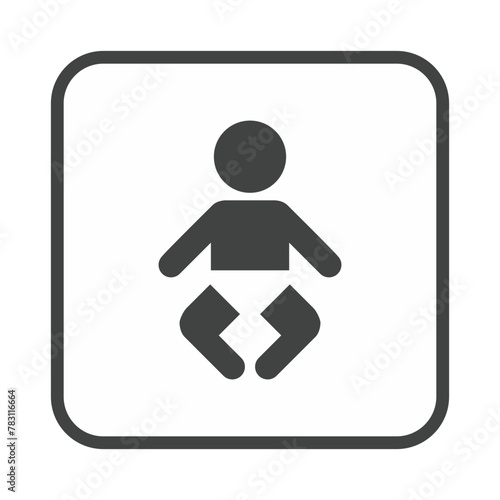 Restroom baby changing icon