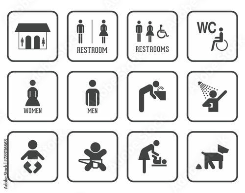Restroom set - Boarder set