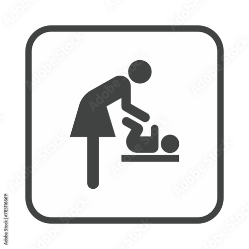 Restroom baby changing icon