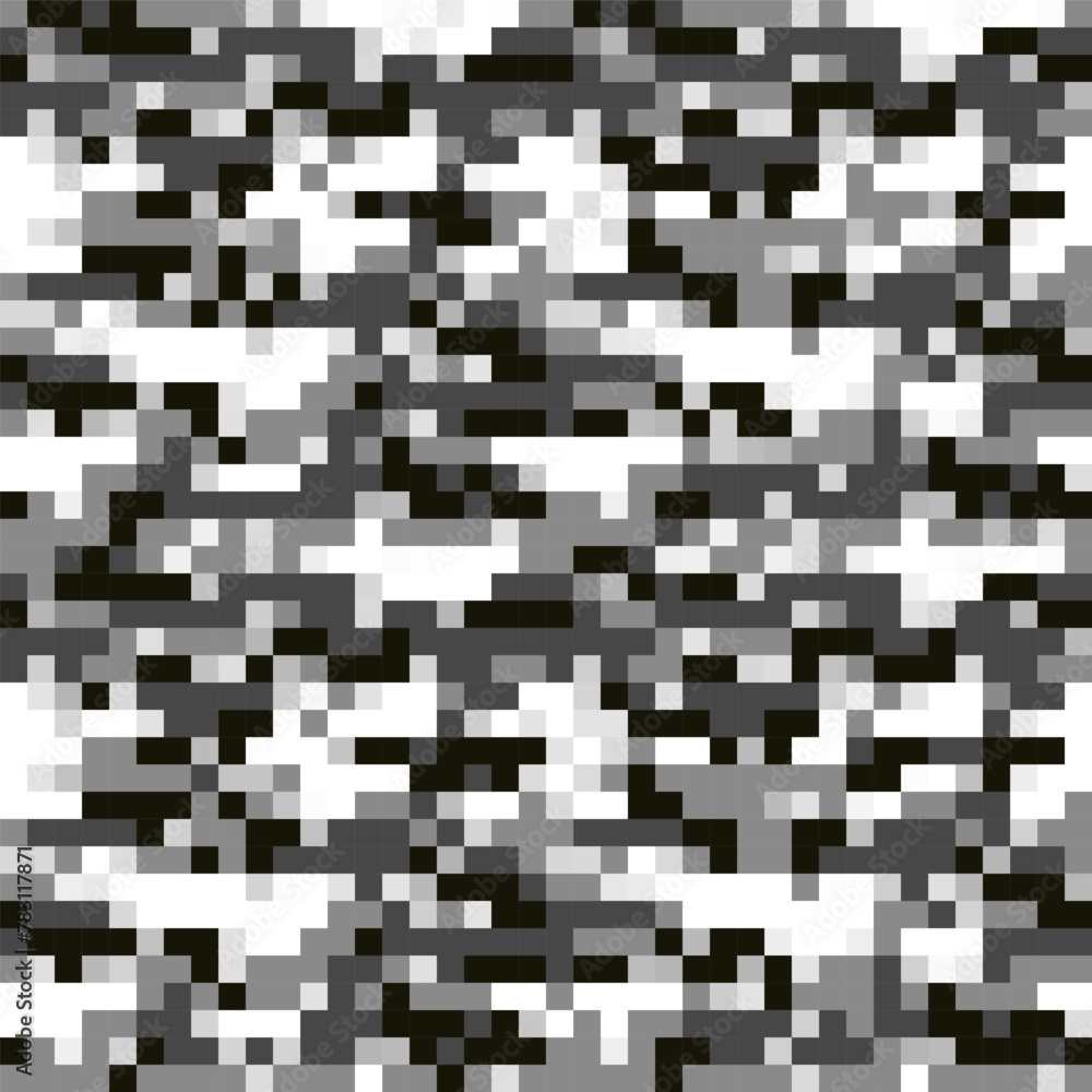 Pixel camouflage military pattern. Arctic camouflage pattern for army. Seamless pattern for textiles Pixel camouflage military pattern. Arctic camouflage pattern for army. Seamless pattern for textiles
