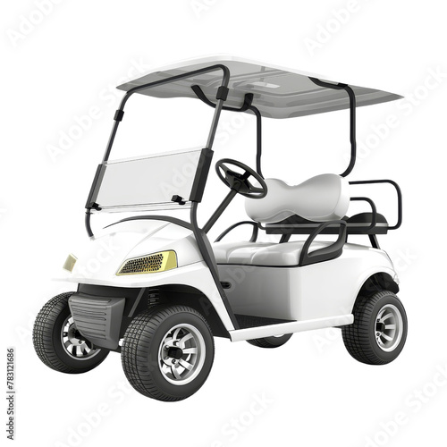 Modern Golf Cart Design Showcasing Clean Lines and Compact Build for Efficient Transportation.