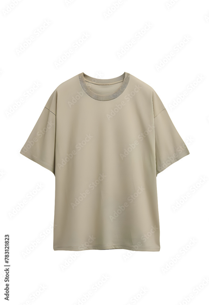 Green khaki T-shirt mockup isolated on transparent background Green khaki T-shirt mockup isolated on transparent background