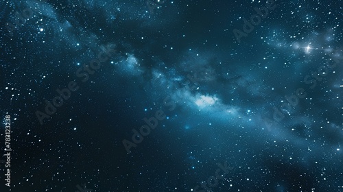 Starry Night Sky with Nebula and Galaxy Background