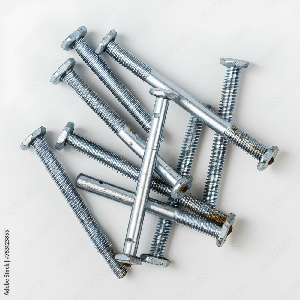 screws isolated on white screws isolated on white