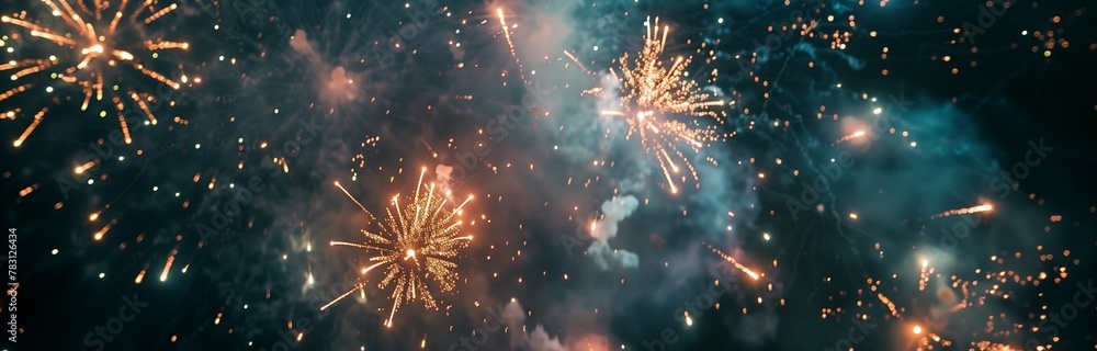 Obraz premium fireworks in the sky 