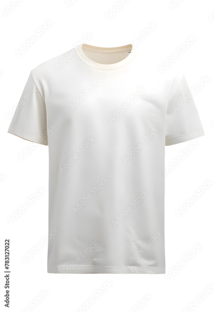 White T-shirt mockup isolated on transparent background White T-shirt mockup isolated on transparent background