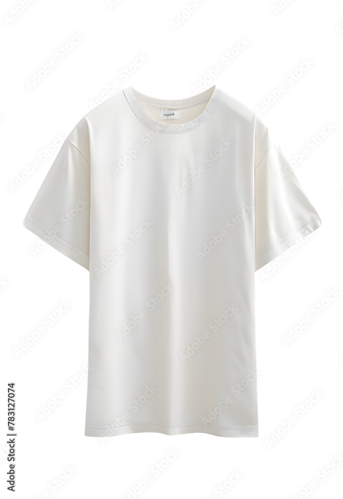 White T-shirt mockup isolated on transparent background White T-shirt mockup isolated on transparent background