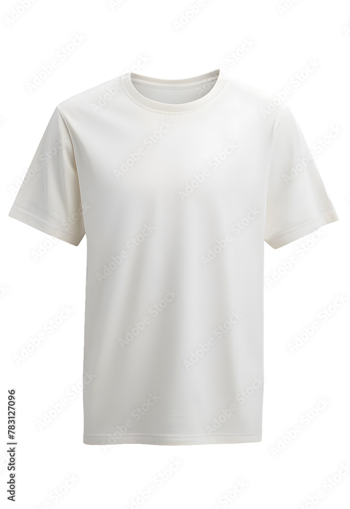 White T-shirt mockup isolated on transparent background White T-shirt mockup isolated on transparent background
