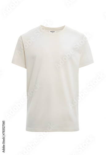 White T-shirt mockup isolated on transparent background