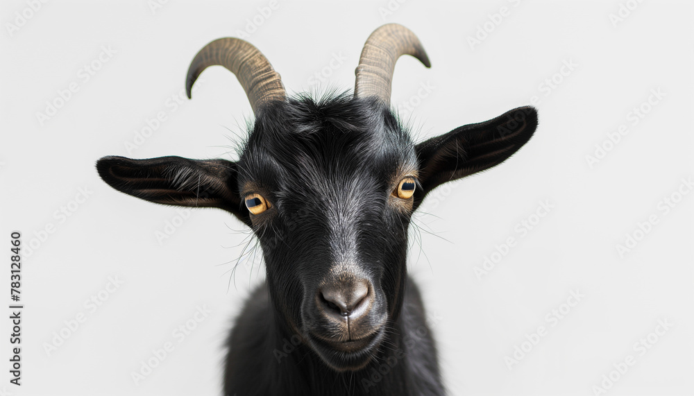 Naklejka premium Black goat