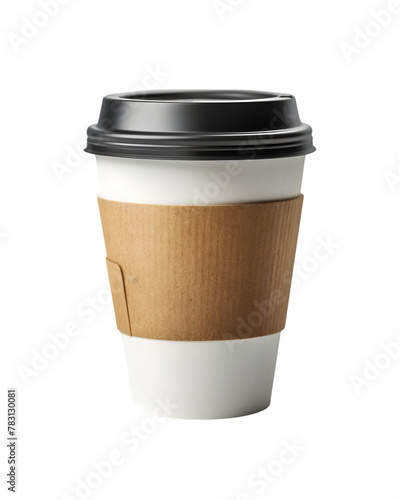 Paper coffee cup to go, take away mockup isolated on transparent background © Oksana_Latysheva