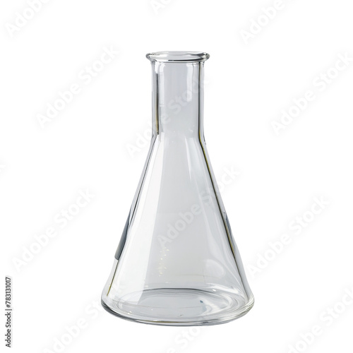 Glass Erlenmeyer Flask for Laboratory Use, Illustrating Scientific Research and Experimentation Concepts.