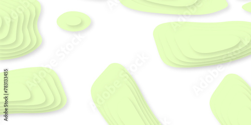 Paper cut topography relief multi layers banner. Abstract art design, origami paper cut layer smooth shape vector illustration