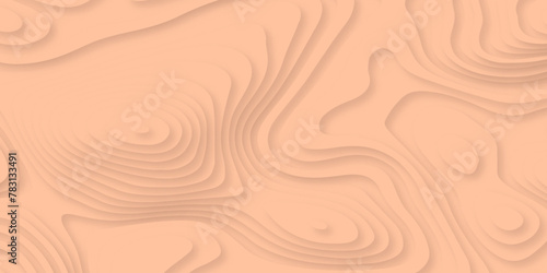 Paper cut topography relief multi layers banner. Abstract art design, origami paper cut layer smooth shape vector illustration